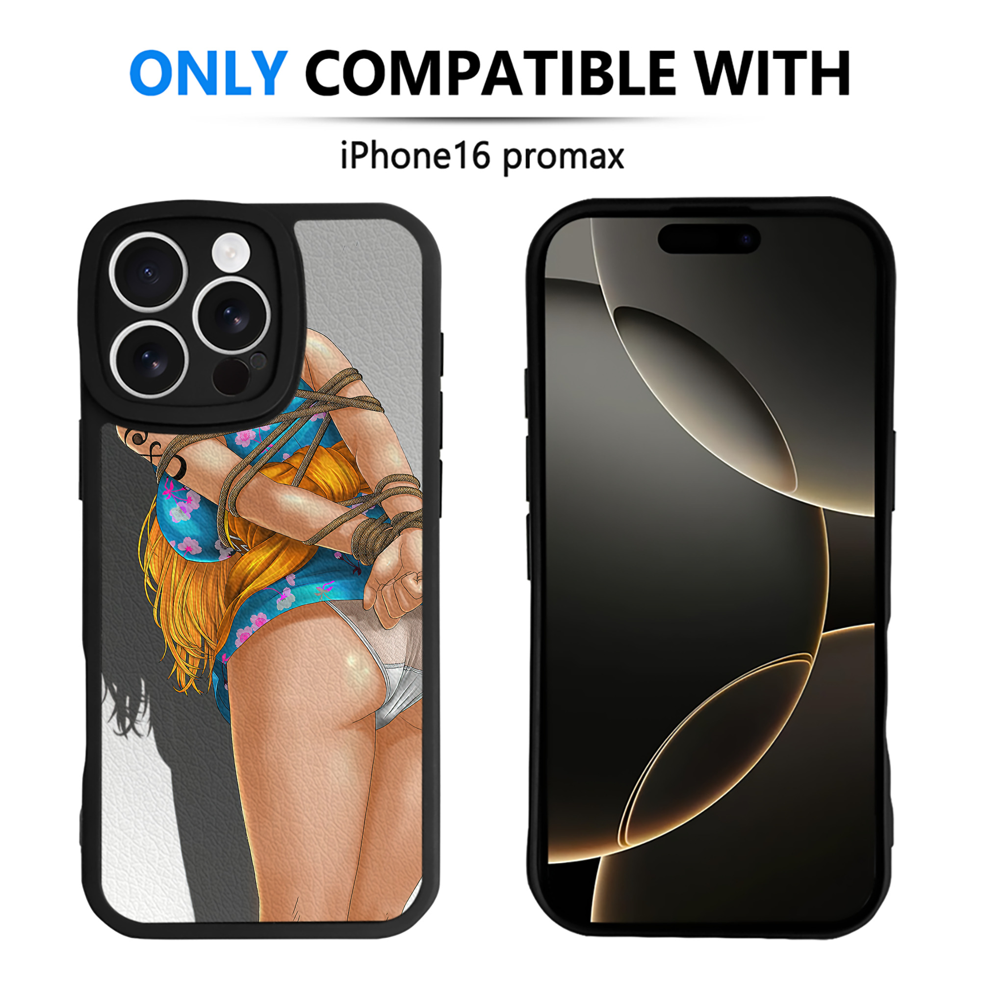 （画像用） ワンピース ONE PIECE 【iPhone 16シリーズ対応】シリコンスマホケース（レザー調） 材質：シリコン